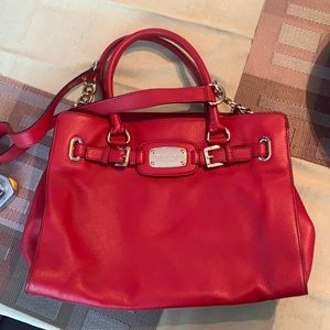 Red Michael Kors bag